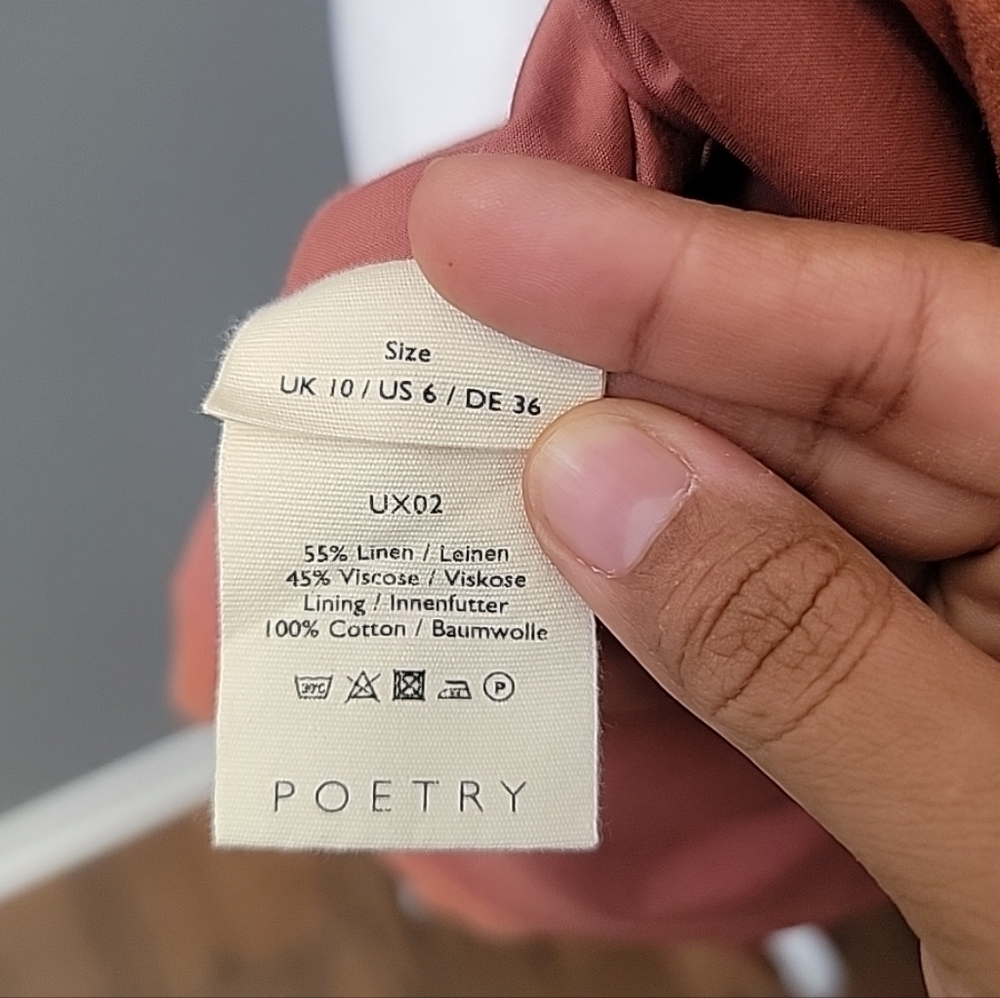 Poetry Clay Linen Blend Jacket - Picture 4 of 5